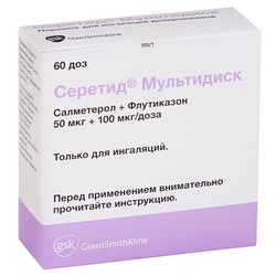 Купить Серетид Мультидиск пор д/инг доз 50мкг+100мкг 60ДОЗ