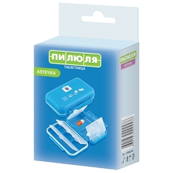 Купить Таблетница Пилюля на 1 День контейнер д/лек препаратов аптечка