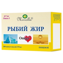 Купить Мирролла Рыбий Жир  капс 370мг №200 пищевой