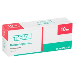 Купить Лизиноприл-Тева таб 10мг №30