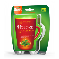 Купить Дыши напиток с прополисом саше №10 вкус мяты