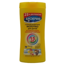 Купить Биокрим молочко д/загара д/дет SPF15 200мл