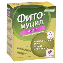 Купить Фитомуцил Форте пор д/внутр примен саше 5г №10