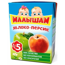 Купить ФрутоНяня Малышам нектар неосветл д/детей 200мл 5+ мес яблоко персик