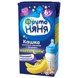 Купить ФрутоНяня каша мол овсяная 200мл банан