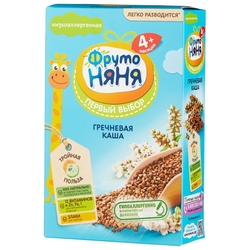 Купить ФрутоНяня каша гречневая б/молочная 200г 4+ мес быстрорастворимая