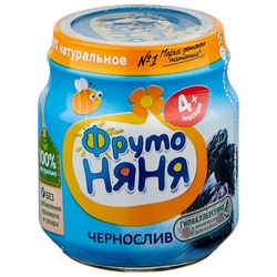 Купить ФРУТО-НЯНЯ ПЮРЕ ЧЕРНОСЛИВОВОЕ НАТУРАЛЬНОЕ 100Г