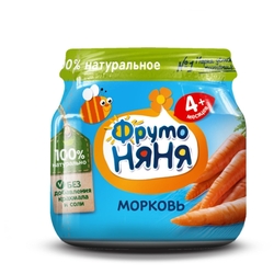 Купить ФРУТО-НЯНЯ ПЮРЕ МОРКОВЬ 80Г