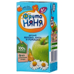 Купить ФрутоНяня сок 200мл яблоко-липа-ромашка
