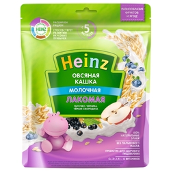Купить Хайнц каша лаком овсяная ябл черника 170г