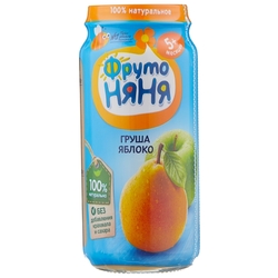 Купить ФрутоНяня пюре фруктовое 250г 5+ мес яблоко груша