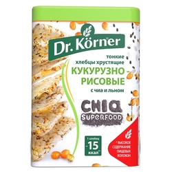 Купить Хлебцы Др Кернер 100г кукур-рис чиа лен
