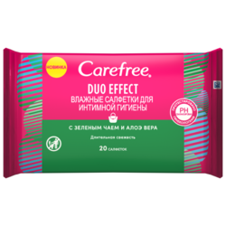 Купить CAREFREE DUO EFFECT ВЛ. САЛФ, Д/ИНТИМНОЙ ГИГИЕНЫ №20/КЕФРИ