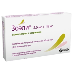 Купить Зоэли таб ппо 2,5мг+1,5мг №84