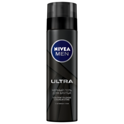Купить 81789*NIVEA МУЖ._ГЕЛЬ ДЛЯ БРИТЬЯ МУЖСКОЙ ЧЕРНЫЙ ULTRA 200 МЛ