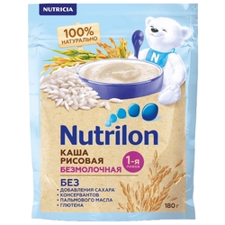Купить Нутрилон каша детск б/молочная 180г с 4 мес рисовая