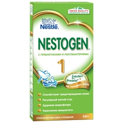 Купить NESTOGEN 1 МОЛОЧНАЯ СМЕСЬ СУХАЯ С ПРЕБИОТИКАМИ И ЛАКТОБАКТЕРИЯМИ С РОЖДЕНИЯ  350Г 1050Г N3 ПАК ПК