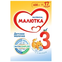 Купить Малютка 3  напиток молочный сух 600г 12+ мес