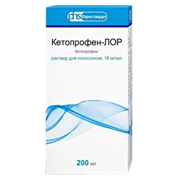 Купить Кетопрофен-Лор р-р д/полоск 16мг/мл 200мл