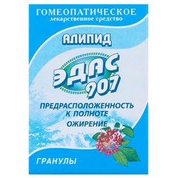 Купить Эдас-907 Алипид гран гомеопат 20г полнота