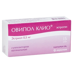 Купить Овипол Клио супп ваг 0,5мг №15