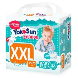 Купить Yokosun Econom трусики-подгузники д/детей р.XXL №32 15-25 кг