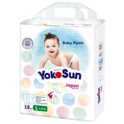 Купить ПОДГУЗНИКИ ДЕТСКИЕ YOKOSUN PANTS ТРУСИКИ Р.L (9-14КГ) N18 УП