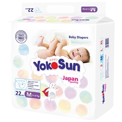 Купить Yokosun  подгузники д/детей р.M №22 5-10 кг