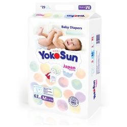 Купить Yokosun  подгузники д/детей р.M №62 5-10 кг