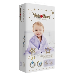Купить Yokosun Premium трусики-подгузники д/детей р.XL №38 12-20 кг