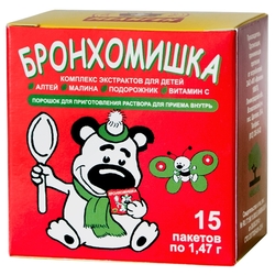 Купить Бронхомишка микстура 1,47г №15