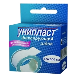 Купить Пластырь катушка Унипласт 2,5смX500см шелк осн
