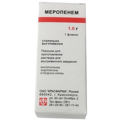 Купить Меропенем пор д/р-ра д/в/в введ 1г фл №1