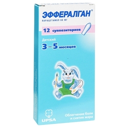 Купить Эффералган супп рект д/детей 80мг №12