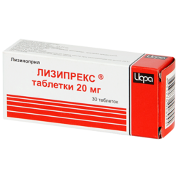 Купить Лизипрекс таб 20мг №30