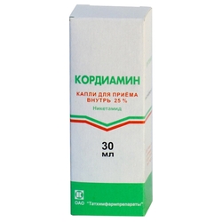 Купить Кордиамин капли д/внутр примен 250мг/мл 30мл