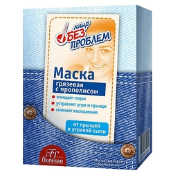 Купить Флоресан Лицо без Проблем маска д/лица грязевая Арт.Ф-60 15мл №10 п/прыщей и угревой сыпи с прополисом