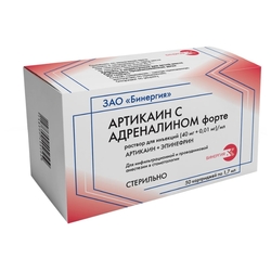 Купить Артикаин р-р д/ин 40мг+0,01мг картр 1,7мл №50