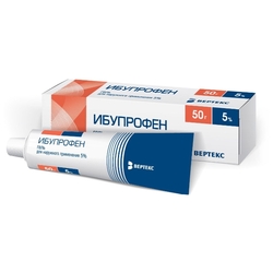 Купить Ибупрофен-Вертекс гель д/наруж примен 5% 50г