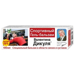 Купить В.Дикуль Спортивный гель-бальзам 100мл от растяжек и ушибов