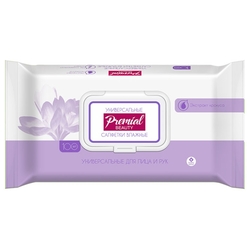 Купить САЛФЕТКИ ВЛАЖНЫЕ AMRA PREMIAL NATURAL УНИВЕРСАЛЬНЫЕ С ЭКСТРАКТОМ КРОКУСА  N100 УП