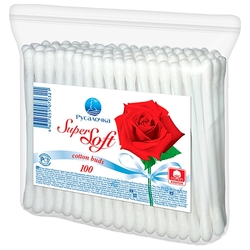 Купить РУСАЛОЧКА SUPER SOFT ВАТНЫЕ ПАЛОЧКИ №100 П/Э