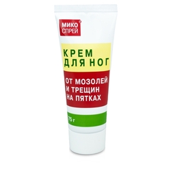 Купить Микоспрей крем д/ног 75г от мозолей и трещин на пятках